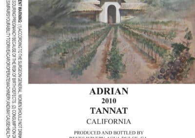 Adrian 2010 Tannat Wine Label