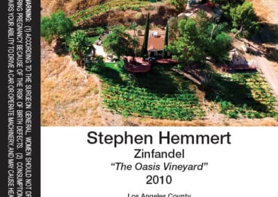 Stephen Hemmert 2010 Zinfandel Wine Label