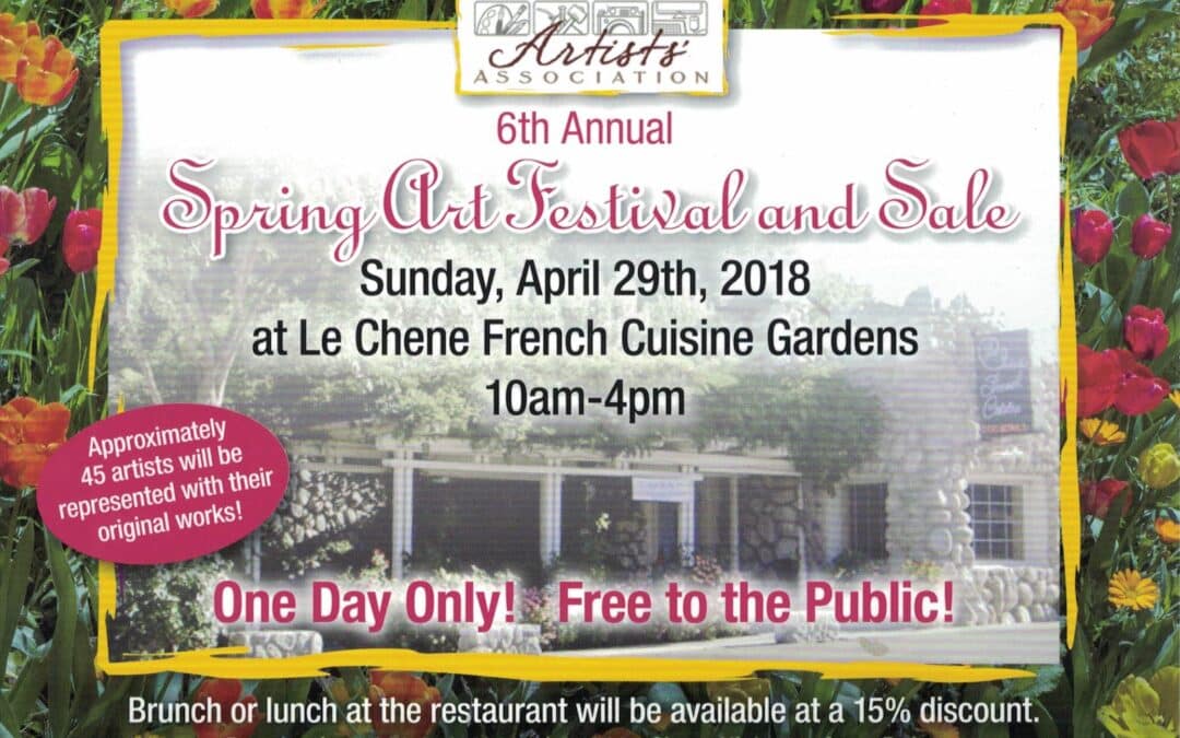 2018 Santa Clarita Spring Art Festival at Le Chene