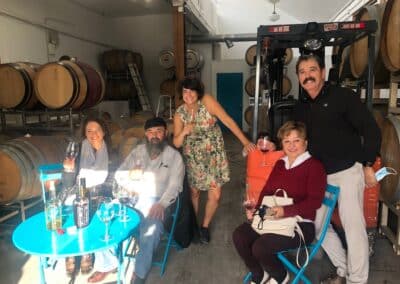 Le Chene's Juan Alonso and friends at Angeleno Wines